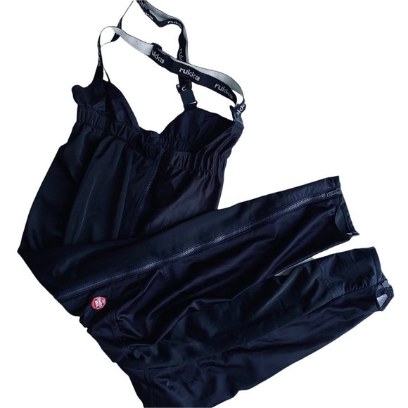 Rukka Motor Bike Bib Pants Sz 28x28 Zip Off Wind Stopper Navy Blue S Vintage - Picture 9 of 14